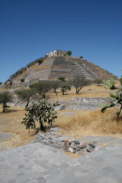 The Pyramid of El Cerrito, El Pueblito, Corregidora, Mexico, 12, november, 2013. Archeological site. It was venerated by local cultures (Chup&iacute;cuaro) as well as Teotihuacanos, Toltecs, Chichimeca, Otom