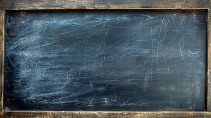 The blank chalkboard features a charming cartoon border design, perfect for adding personalized...