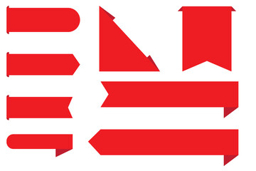 Red tag banner label ribbon price bookmark note background discount. Exclusive red tag sticker.