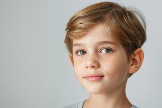 Adorable child with prominent ears against bright background. Popular treatment for ear deformities. Otoplasty setback advertisement