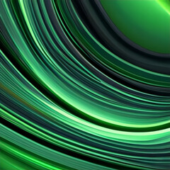 Abstract organic green lines as wallpaper background illustration, generative Ai. 