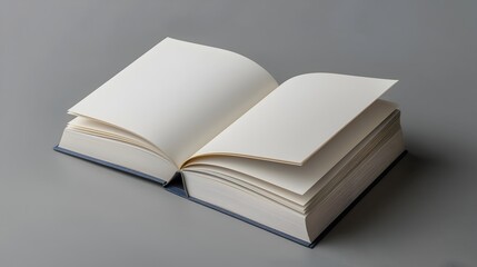 Blank Hardcover Book Mockup for Novel or Textbook Designs