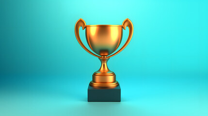 Fototapeta premium Trophy Icon Gift 3d