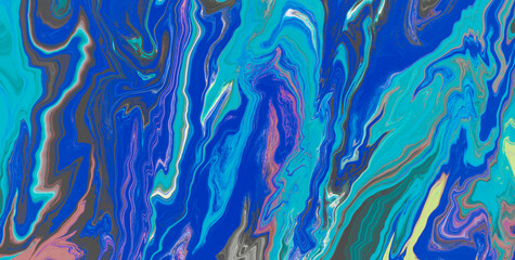 The Enchanting Dance: Free-Flowing Colors in Liquid Art with an Ethereal Touch