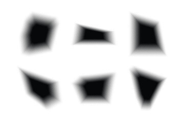 Halftone Hexagon Pattern, Reprographic Technique for Simulating Background Set Minimal Style Dynamic Wallpaper