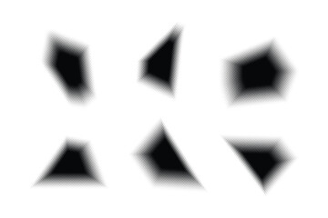 Halftone Hexagon Pattern, Reprographic Technique for Simulating Background Set Minimal Style Dynamic Wallpaper