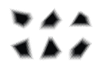 Halftone Hexagon Pattern, Reprographic Technique for Simulating Background Set Minimal Style Dynamic Wallpaper