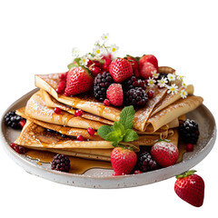 pancakes with berries