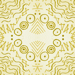 Luxury Ikat. Bright African Aztec. White Aztec.