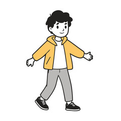 Cute Character for kids story book vector illustration