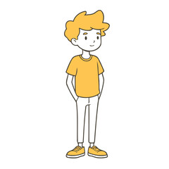 Vector illustration of a cute Character for children