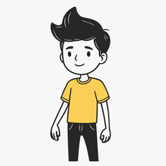 Cute vector illustration of a Character for kids books