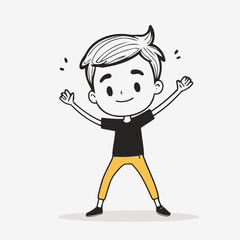 Cute vector illustration of a Character for youngsters' picture books