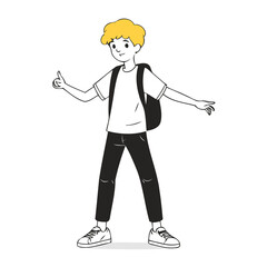 Vector illustration of a cute Character for children