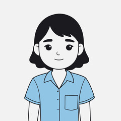 Cute vector illustration of a Character for children's bedtime stories