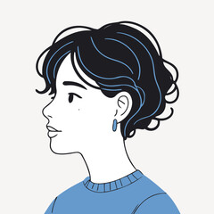 Cute Person vector illustration for preschoolers' learning moments