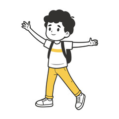 Vector illustration of a cute Character for children