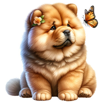 recommend clip art: Funny Chow-Chow Dog Clipart, Cute Chow-Chow Dog Fun Clipart