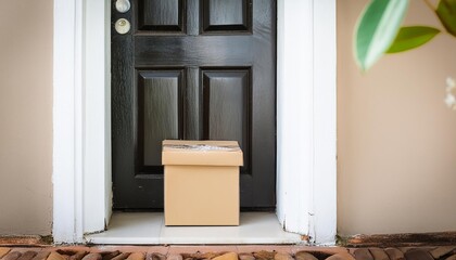 Generated image of parcel box under the door