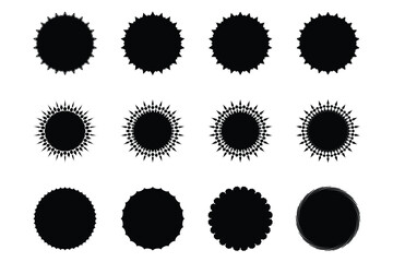 Fototapeta premium Emblem & Badge Logos Shape Pictogram Symbol Visual Illustration Set.