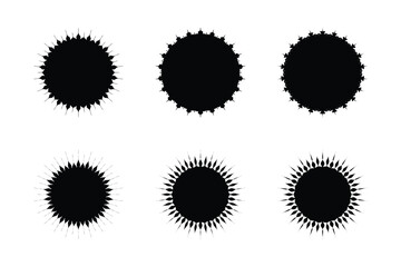 Emblem & Badge Logos Shape Pictogram Symbol Visual Illustration Set.