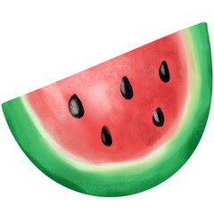 Watermelon in the summer beach 