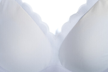 lilac bra for women on white background
