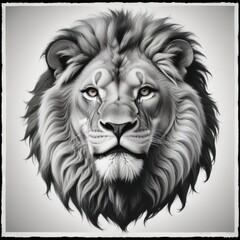 Obraz premium head of lion