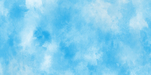  Chaotic light watercolor background paper texture, Abstract soft sky blue watercolor paper textured illustration,  The summer is colorful clearing day Good weather with natural clouds.	