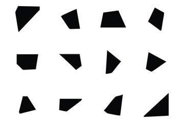 Abstract Shape Set Abstract Black Shapes Liquid Shape Elements Random Outline Fluid Shapes.