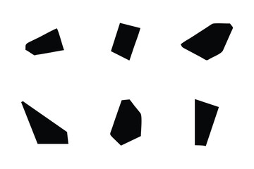 Abstract Shape Set Abstract Black Shapes Liquid Shape Elements Random Outline Fluid Shapes.