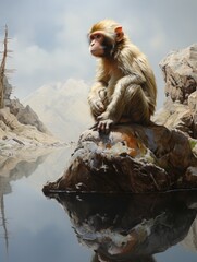 Obraz premium monkey cute