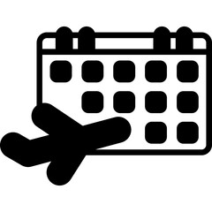 Flight Departure Time & Date Icon