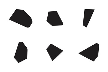Abstract Shape Set Abstract Black Shapes Liquid Shape Elements Random Outline Fluid Shapes.