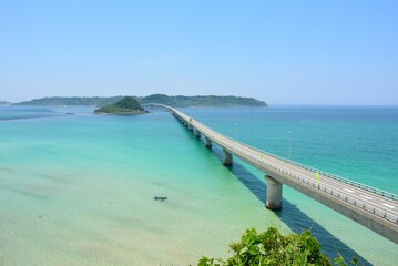 角島大島近くの綺麗な海