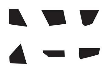 Abstract Shape Set Abstract Black Shapes Liquid Shape Elements Random Outline Fluid Shapes.