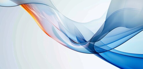 Vibrant Curved Background for Presentations Generative AI