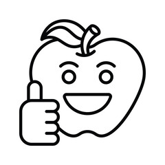 Thumb up, like emoji vector design, easy to use and download
