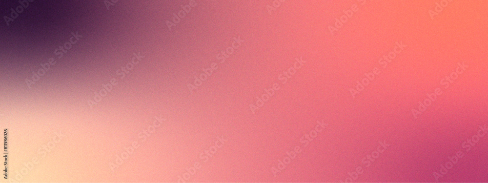 Aufkleber Teal pink white grainy color gradient . Grainy Gradient glowing noise texture. Soft pink gradient foil shimmer background texture. Retro Grunge Gradient Background with Noise.