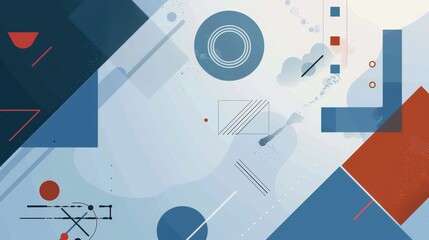 Clean Abstract Background for Project Risk Management Presentation Generative AI