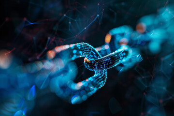 A close up of a chain with numbers on it