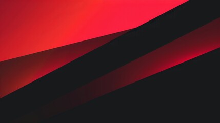 Vibrant Red to Black Gradient Background for Presentations Generative AI