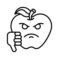 Disgusted emoji vector design, customizable unique vector