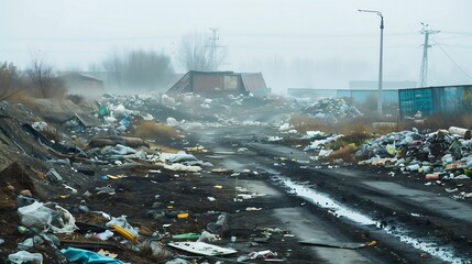 Obraz premium landfill, garbage mountain