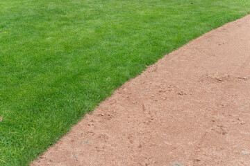 where the infield meets the outfield