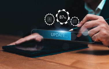 Installing update system software for device operating systems to be up to date with the new...