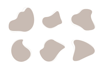 Blobs Abstract Fluid Shape Colored Set Abstract Black Shapes Liquid Shape Elements Random Outline Fluid Shapes.