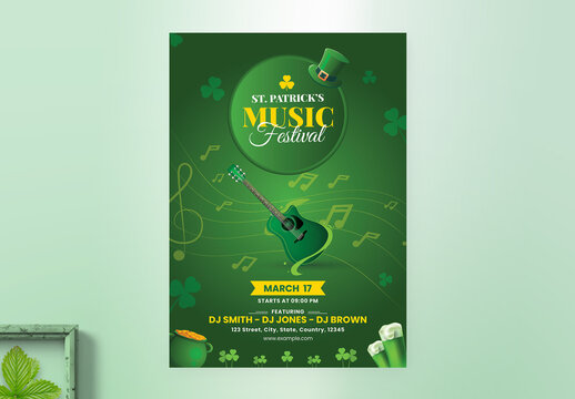 Saint Patrick's Day Music Fest Flyer