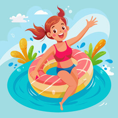 happy-child--teenage-girl-diving-into-the-water-in