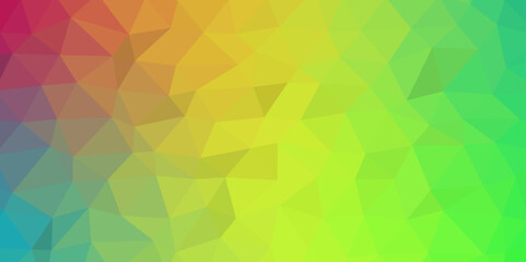 Fototapeta premium Dark colorful vector blurry triangle template. Colorful Origami style with gradient. Stylish geometric mesh elements for contemporary decor and trendy prints. Complex geometric shapes 